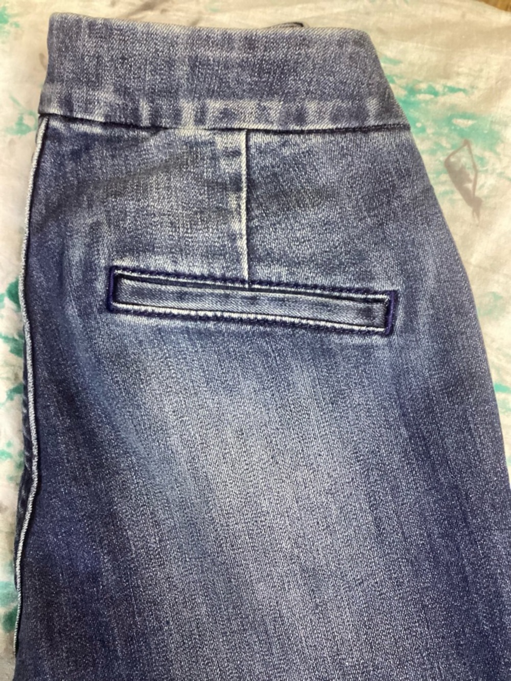 Vtg Miss Me Dark Blue High-Rise Leg Jeans with Sailor/Military Style Buttons 25 - Picture 6 of 11